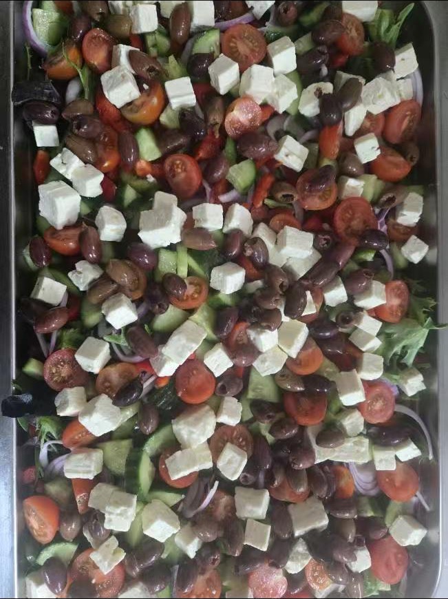 A colourful salad platter